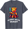 Gummy Bear Funny Quote Gummy Bear Queen Funny Gummy Bear Lovers Saying Illustration T-Shirt - Heather Blue