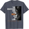 Funny The Righteous Are As Bold As A Lion Bible Verse T-Shirt - Heather Blue