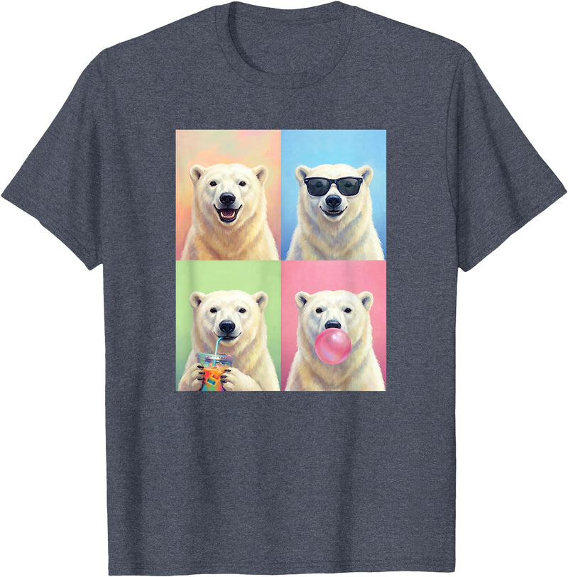 polar bears polar bear Shop Polar Bears Funny Polar Bear T-Shirt - Heather Blue