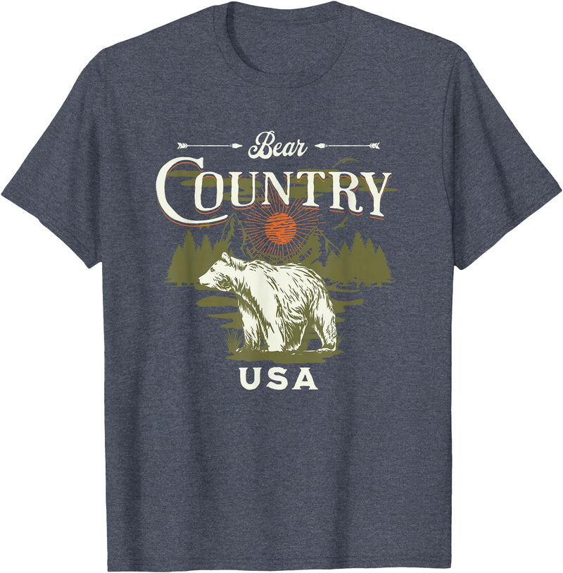 Bear Country USA Rapid City South Dakota T-Shirt - Heather Blue