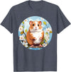 Cool Spring Flowers with Hamster for Season Lovers T-Shirt - Heather Blue