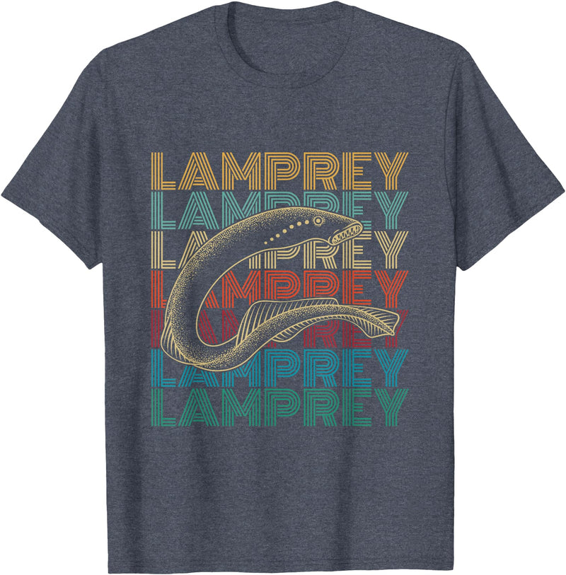 Lamprey and Sea Lamprey Design Sea Lamprey Fish Design for a Lamprey expert T-Shirt - Heather Blue