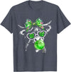 Funny St Patrick’s Day Shamrock Irish Cow Lover Coquette Highland Cow St Patrick’s Day Lucky Irish Cow Lover T-Shirt -