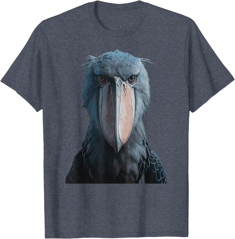 Shoebill Stork Gift Bird Watching Costume Shoebill Stork Bird T-Shirt - Heather Blue
