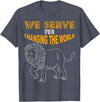 Lions member gift Lions Club Members Gift We Serve to Change the World T-Shirt - Heather Blue