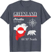 Greenland Nordic Hiking Camper Polar Circle Greenland - Adventure is Out There - Greenland Flag T-Shirt - Heather Blue