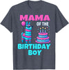 gaming gamer Birthday Llama Pinata Family Apparel mama Birthday Boy Llama Pinata Party family mathing women T-Shirt - Heather Blue