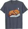 Cute Sleeping Animals Napping Bear Sleeping Sleepy Bear Cute Bear Sleeping T-Shirt - Heather Blue