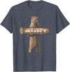 Cartba Aunt Co. Bear-y Awesome Aunt Funny Saying Cute Auntie T-Shirt - Heather Blue