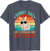 Bunny Dad Rabbit Owner Bunny Lover Rabbit Father T-Shirt in Heather Blue