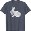 Love Bunny Rabbit Lover Animal Pet Owner Easter Gift T-Shirt in Heather Blue