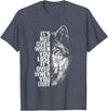 FUnny Halloween gift tee It's Not Over When You Lose - It's Over When You Quit Wolf T-Shirt - Heather Blue
