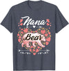 Nana Bear Shirt Designs and Gift Ideas for Grandma Nana Bear Shirt for Women - Cute Mother's Day and Birthday T-Shirt - Heather Blue