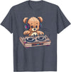 Colorful Teddy Art I Kids Teddy Bear Cute Teddy DJ T-Shirt - Heather Blue