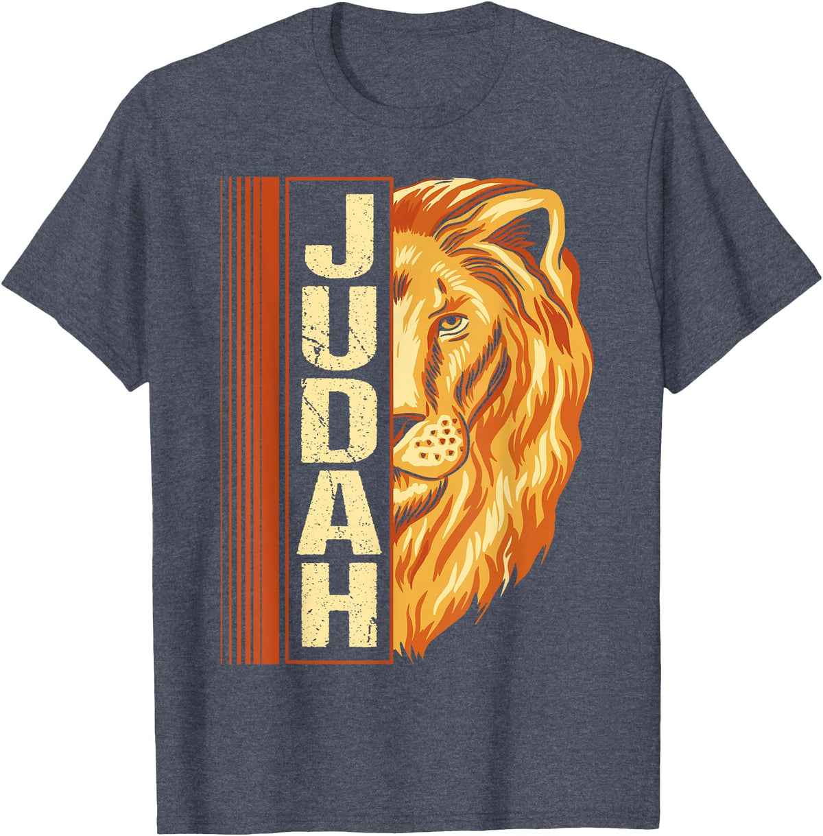 Hebrew Israelite Judah lion Lion of Judah Lion Hebrew Israelites jewish T-Shirt - Heather Blue