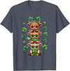 St Patricks Day Highland Cow Lucky Irish Shamrock Funny St Patrick's Day Highland Cow Lucky Shamrock Irish T-Shirt - Heather