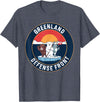 Greenland Defense Front Polar Bear tee Greenland Guard Polar Bear Spear Arctic Emblem T-Shirt - Heather Blue