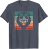 Lion Accessories & Clothing Gifts Women Men Kids Lion Retro Style Vintage T-Shirt - Heather Blue