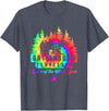 Gatlinburg Tennessee Bear Great Smoky Mountains Tie Dye T-Shirt - Heather Blue