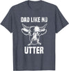 Lustige Kühe Bauernhof Papa Farming Leben Kuh Papa wie Keine Utter Funny Father's Day Animal Word Game T-Shirt - Heather Blue