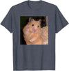 Hamster Meme Peace Sign Funny Pet Owner Trendy T-Shirt - Heather Blue