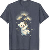 Blueberry Clothing Baby Polar Bear Floating On Dandelion Seeds T-Shirt - Heather Blue