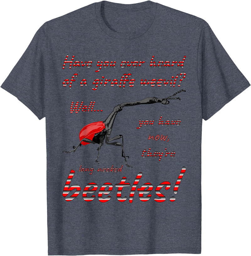 ETCreations Giraffe Weevil T-Shirt - Heather Blue