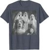 Spooky Aussie Moments Australian Shepherd Selfie Funny Ghost Halloween T-Shirt - Heather Blue