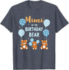 Balloons Birthday Party Matching Family Tee Birthday Bear Grandma Mimi Of The Birthday Boy T-Shirt - Heather Blue