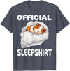 Official Sleep Pajamas Nightgown Sleepwear Co. Guinea Pig Official Sleepshirt Pajamas Nightgown T-Shirt - Heather Blue