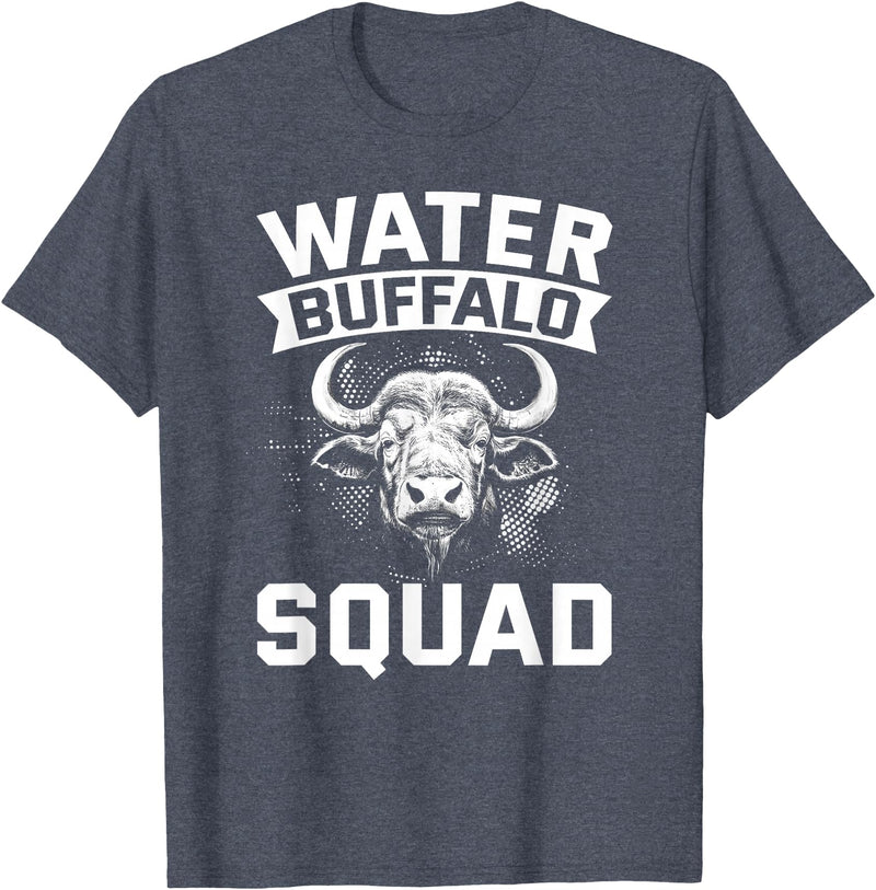 Water Buffalo Carabao Breeder Carabao Water Buffalo Ox National Park T-Shirt - Heather Blue