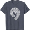 CELTIC KNOTWORK TRIBAL TATTOO BEAR TEES CELTIC KNOTWORK TRIBAL TATTOO BEAR T-SHIRT T-Shirt - Heather Blue