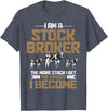 Funny Farmer Apparel Funny Farmer Rancher Stock Broker Cattle Farming Cow Farm T-Shirt - Heather Blue