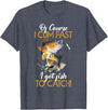 Fisherman & Fishing T-Shirts Funny Shirt "Natürlich ich komme schnell Ich habe Fische zum Fangen" [German Language] T-Shirt - Heather Blue