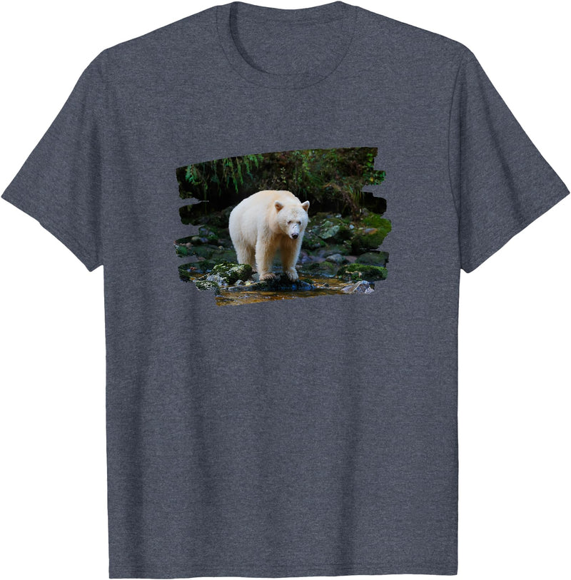 Kermode Bear Merch Kermode Bear T-Shirt - Heather Blue