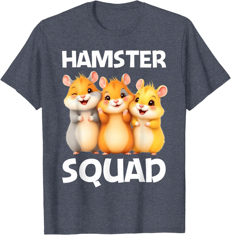 Cute Hamster Design for Men Women Kids Dwarf Hamster Lovers T-Shirt - Heather Blue