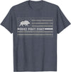 Shoppzee Wild Pig Hunting Wild Boar Hunting Shirts Pig Call For Hunting Shirt Here Piggy Piggy Hog Hunting Shir T-Shirt - Heather Blue