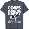Cow Gift Cow Lover Accessories Cattle Farmer Stuff Cool Cow Art For Men Women Cow Farmer Dairy Cows Farm Animal T-Shirt -