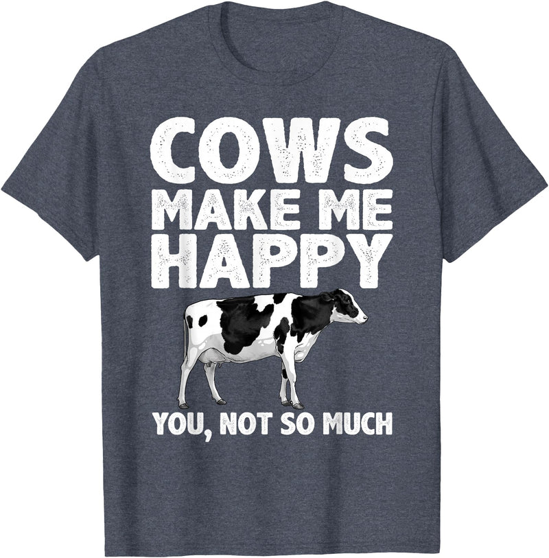 Cow Gift Cow Lover Accessories Cattle Farmer Stuff Cool Cow Art For Men Women Cow Farmer Dairy Cows Farm Animal T-Shirt -