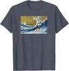 Kids Animal Wheek Cavy Mom Gift T Shirts & Hoodies Funny Retro Vintage Surfing A Great Wave Guinea Pig Lover T-Shirt - Heather Blue