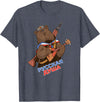 Russian Language Bear Clothing Funny Traditional Russian Bear Russian Soul T-Shirt - Heather Blue