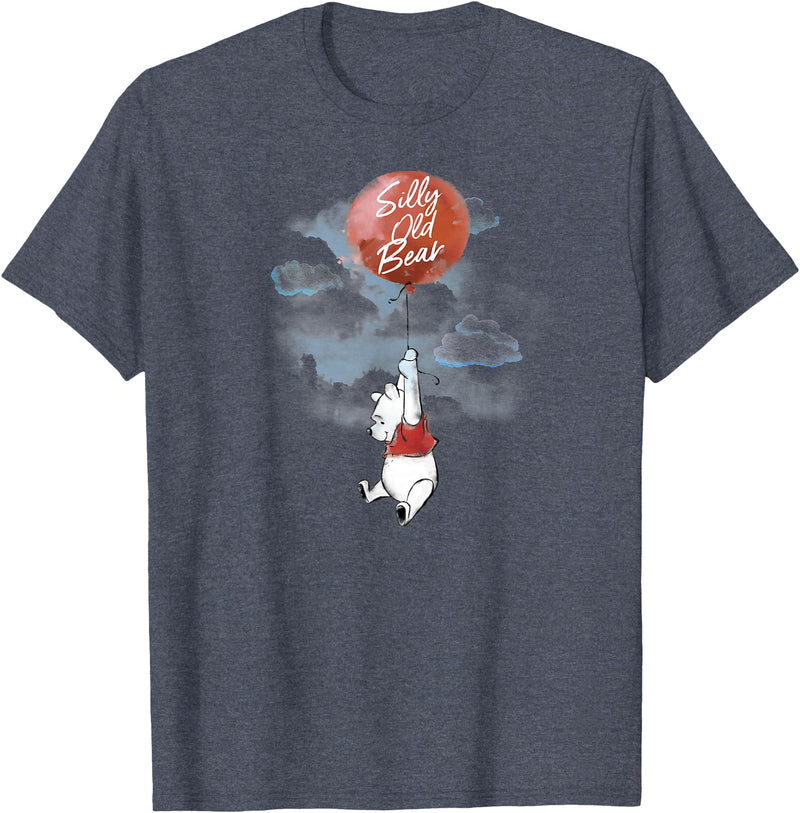 Disney Winnie The Pooh - Silly Old Bear Balloon T-Shirt - Heather Blue