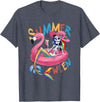 Summer Halloween Summerween Summerween Mermaid Skeleton Flamingo Summer Halloween Women T-Shirt - Heather Blue