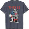 Funny Sarcastic Sitting Bull Humor This Is Bullshit Toilet Funny Cow Toilet Humor T-Shirt - Heather Blue