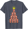 Piggy Go Cute Pig Christmas Tree Gift Shirt Farm Piggies T-Shirt - Heather Blue