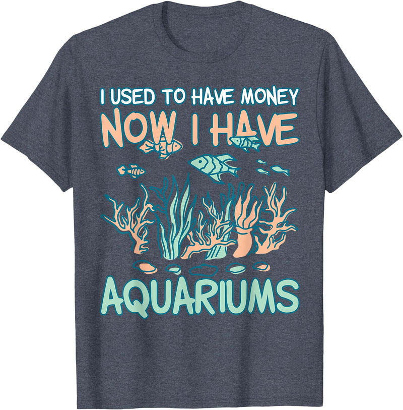 Aquarianer Zierfische Aquarien Aquarium fish-keeping T-Shirt - Heather Blue