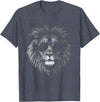 Cute Lion graphic for boys kids men women Lion with Sunglasses Lion Graphic Men Women Kids Boys Girls T-Shirt - Heather Blue