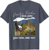 Machu Picchu Souvenir Llama Machu Picchu T-Shirt - Heather Blue