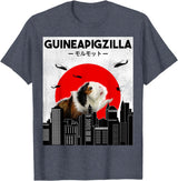 Funny Guinea Pig Gifts, Guinea Pig Owner Gifts Guinea Pig Lover, Guineapigzilla, Cavy Owner, Guinea Pig T-Shirt - Heather Blue