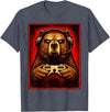 Funny Gaming Bear Gamer Graphic Gamer Bear Graphic Funny Gaming Animal Grizzly Bear Costume T-Shirt - Heather Blue